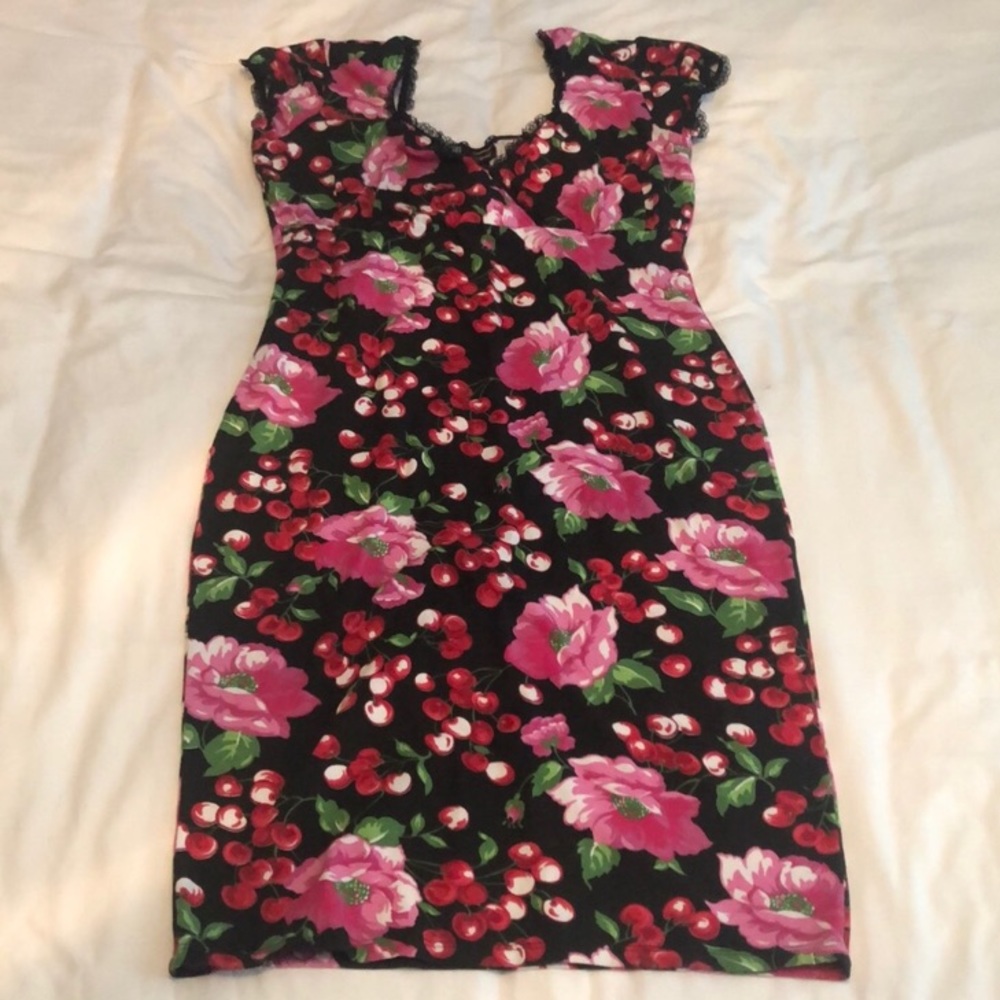 Valentine’s Day , sexy lace floral dress
